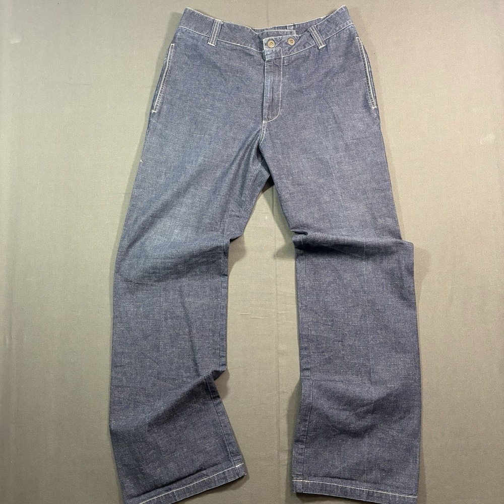 Diesel StyleLab Made In Italy Blue Denim Leg Pants Jeans Y2K Size 34